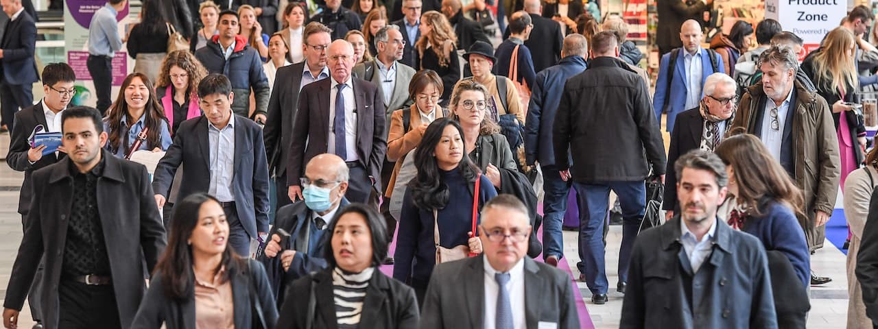 Busy show floor at Fi Europe 