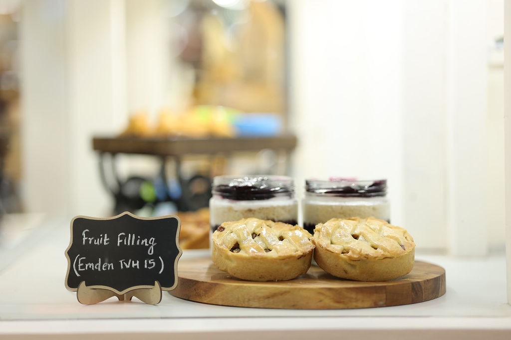 Fruit pies at Fi India